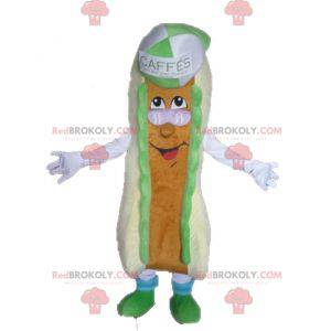 Gigantische sandwich mascotte. Hotdog mascotte - Redbrokoly.com